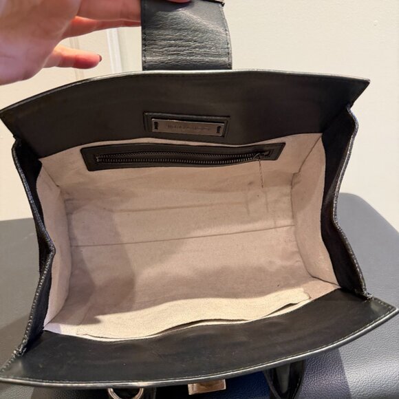 Jimmy Choo Riley Small Black Leather Suede Crossbody Purse COA incl. - Picture 5 of 16